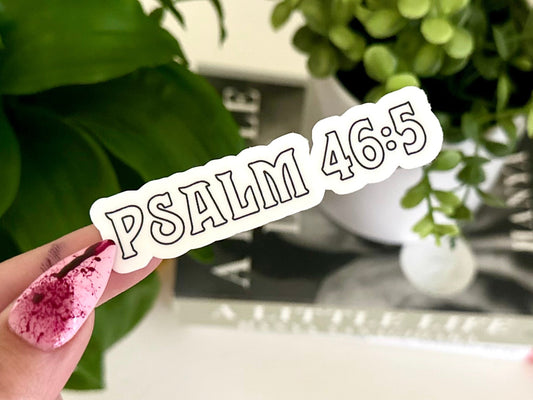 Psalm 46:5 Quote sticker, church gifting