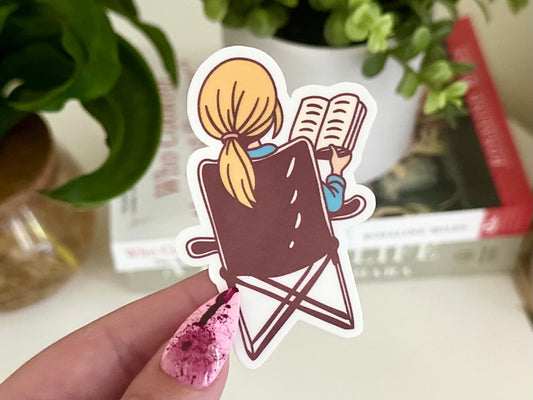 Reading & Camping sticker