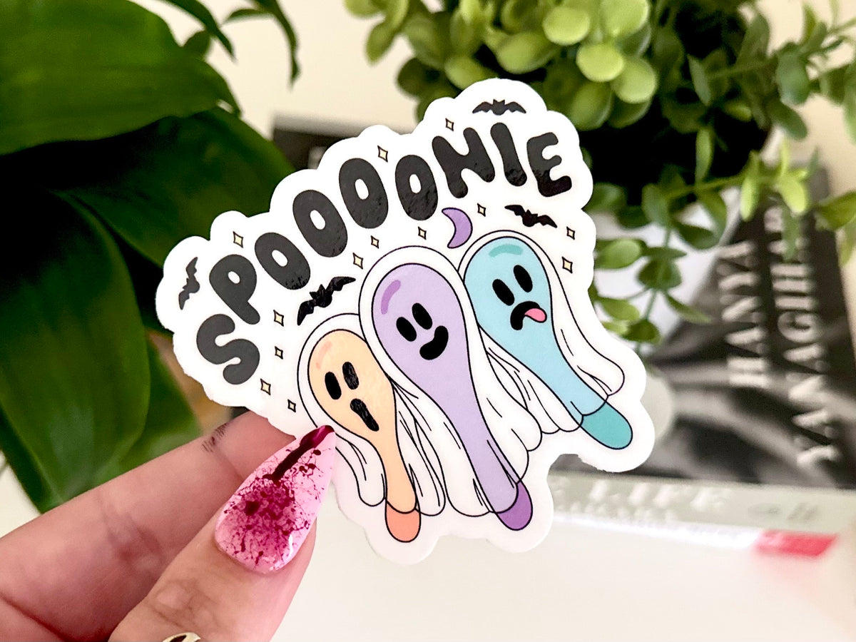 Spoonie Ghost sticker, mental health
