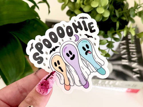 Spoonie Ghost sticker, mental health