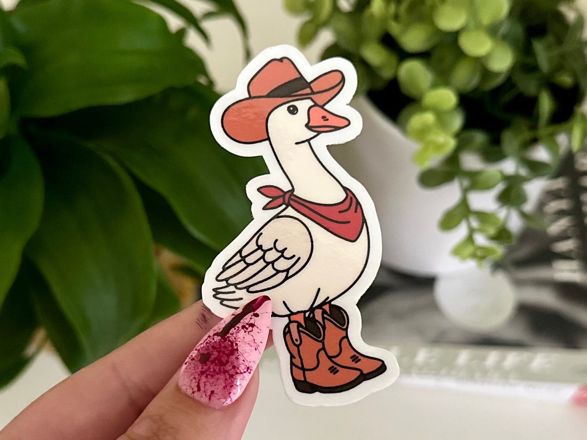 Cowboy Goose sticker