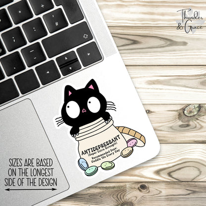 Cat Antidepressant sticker – view 2
