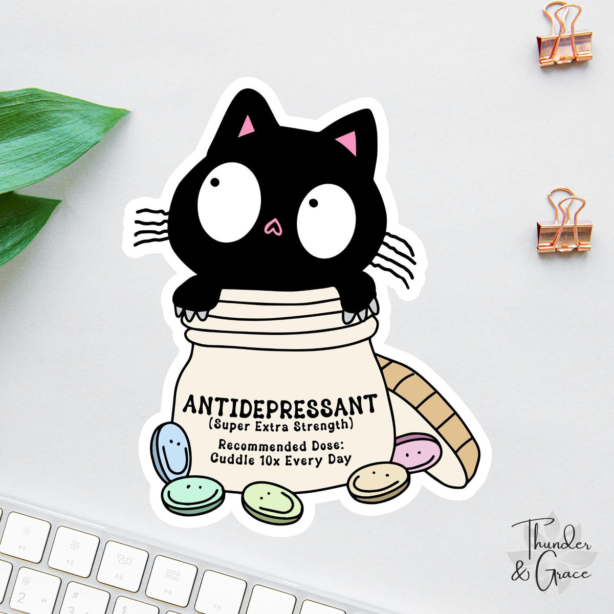 Cat Antidepressant sticker