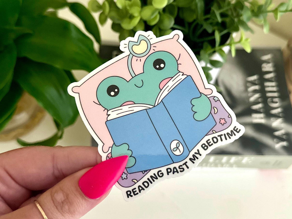 Reading Frog sticker