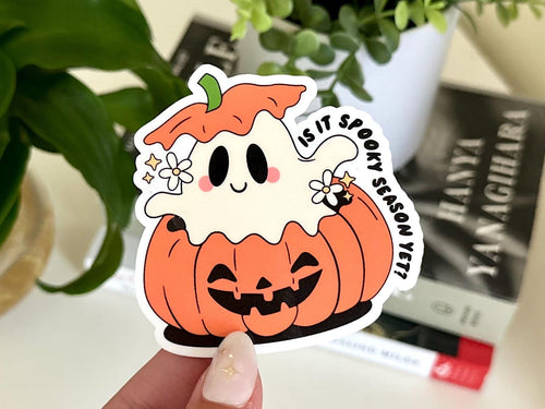 Spooky Season Ghost Pumpkin sticker
