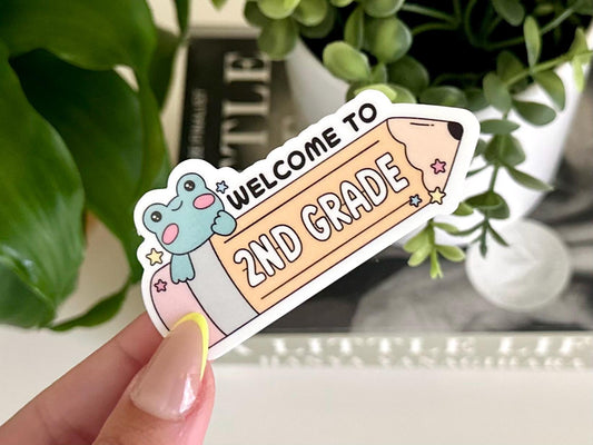 Welcome to Second Grade Pencil sticker
