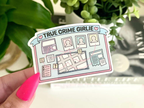 True Crime Girlie Board sticker
