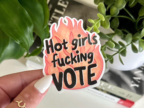 Hot Girls Vote sticker