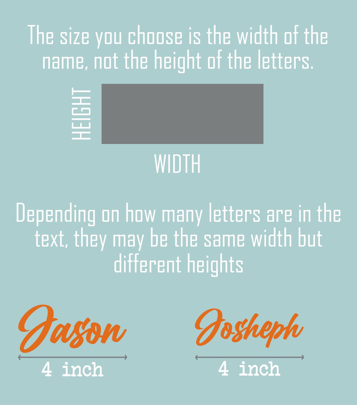 Custom script name sticker for helmets and hard hats – view 4