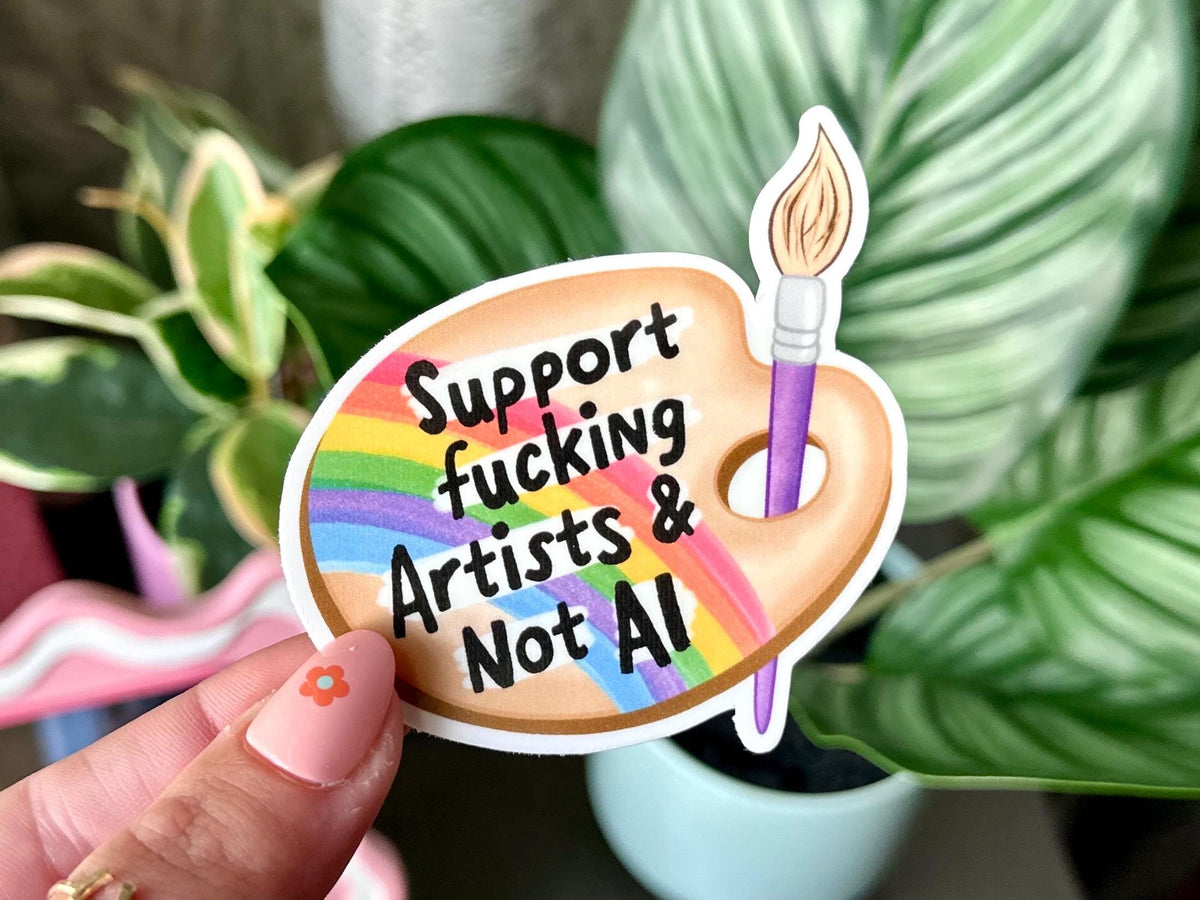 Support Artists & Not Al sticker