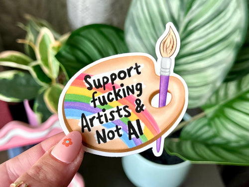 Support Artists & Not Al sticker