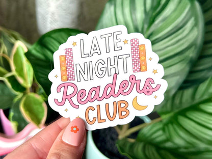 Late Night Readers Club sticker