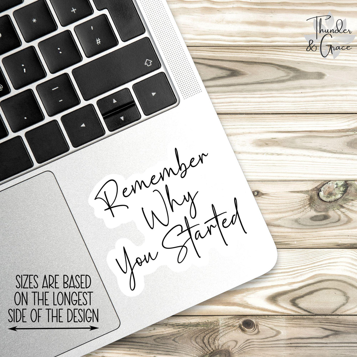 Remember Why You Started sticker, car for women – view 2