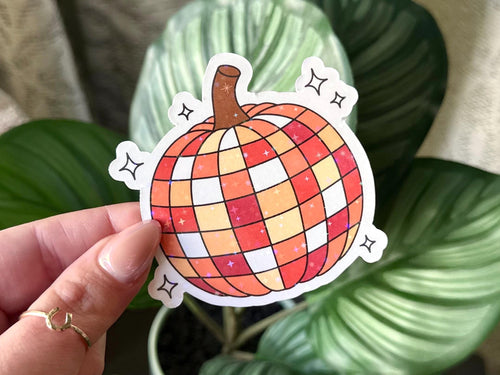 Disco Pumpkin sticker