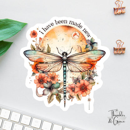 I Have Been Made New sticker, words of affirmation