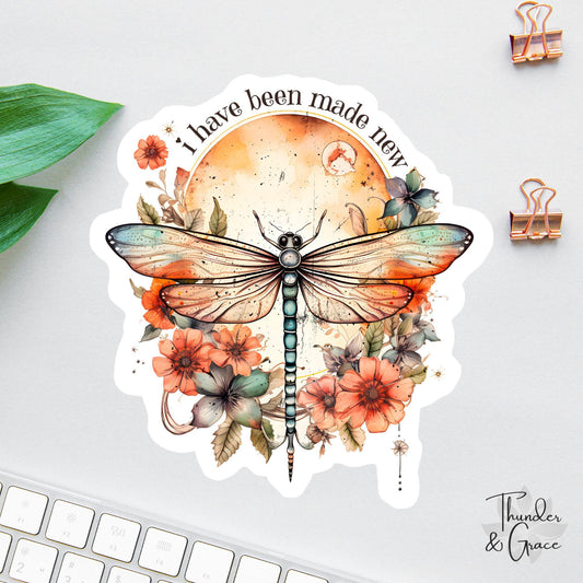 I Have Been Made New sticker, words of affirmation