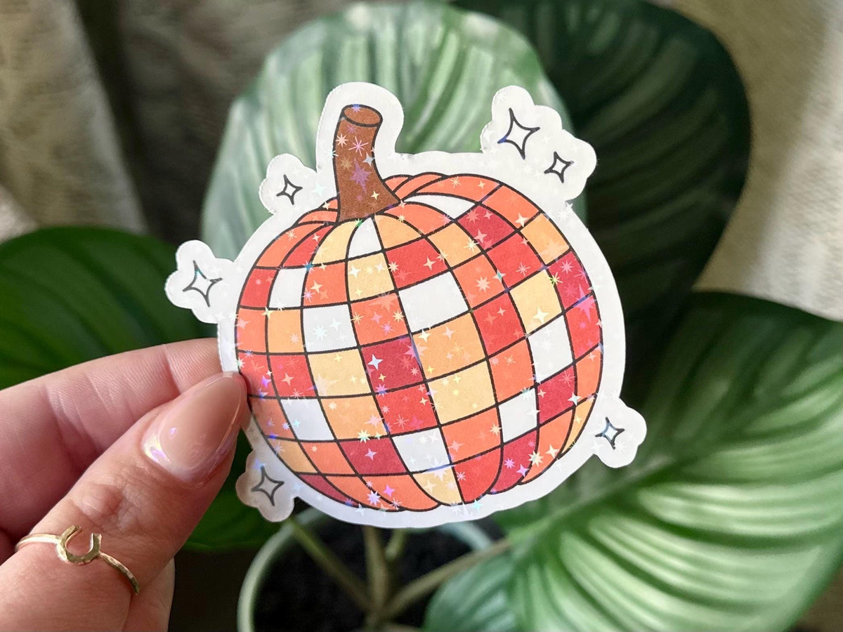 Disco Pumpkin sticker – view 2