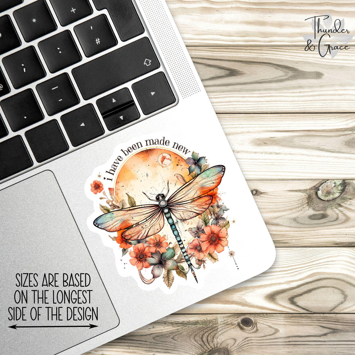 I Have Been Made New sticker, words of affirmation – view 2