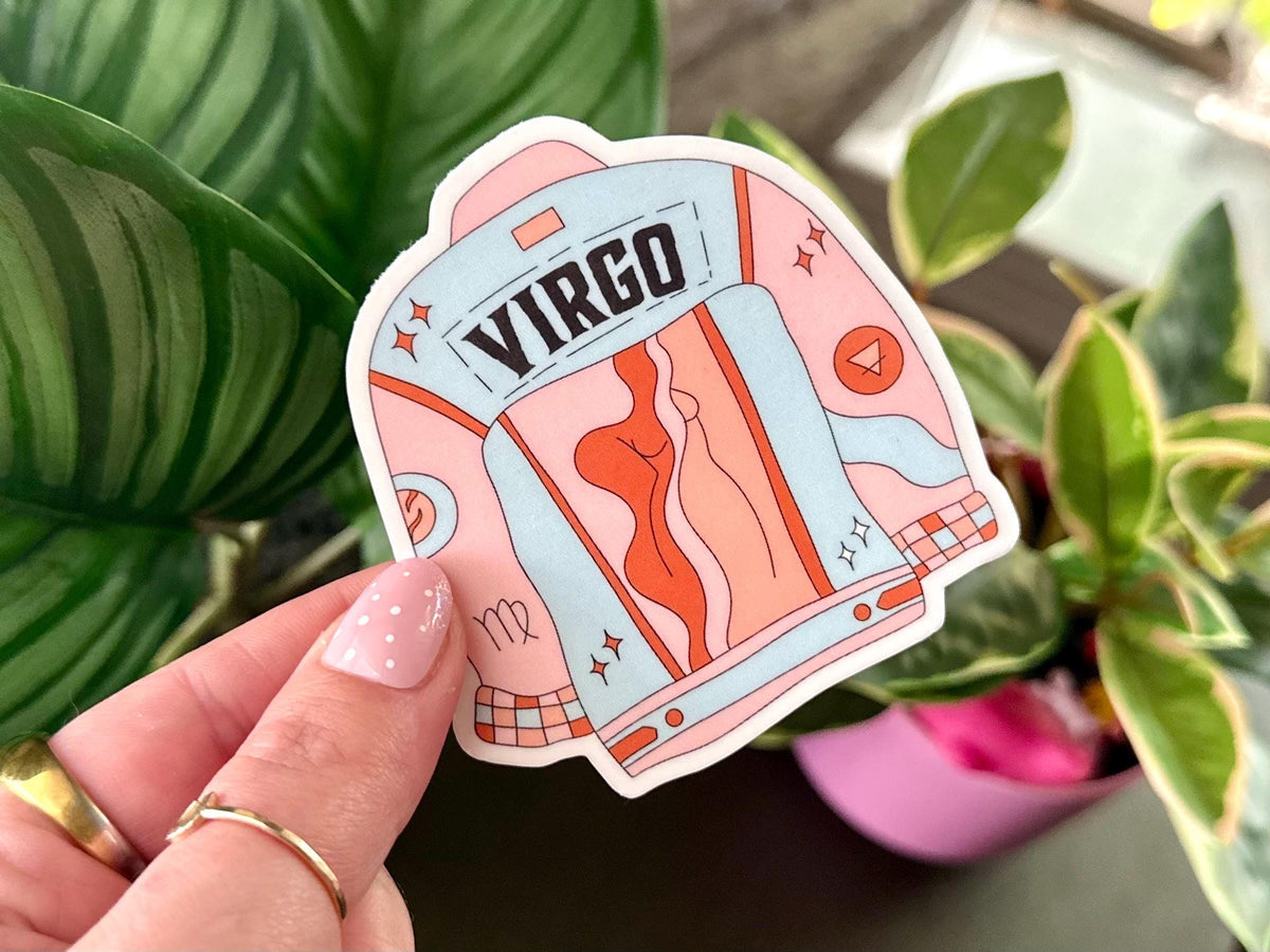 Virgo Jacket sticker, zodiac signs