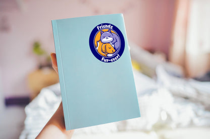 Cute Cat and Dog sticker, friends forever – view 4