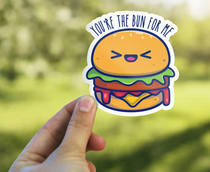 You’re the Bun for Me sticker, funny pun design – view 3