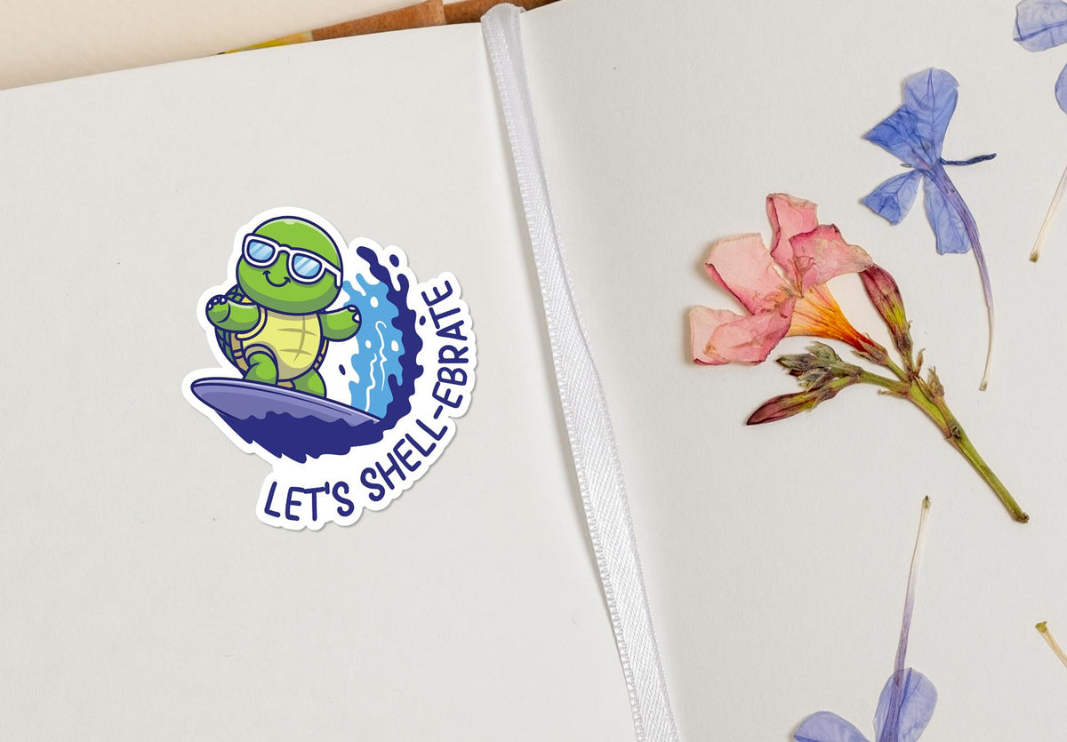 Let's Shell-ebrate sticker – view 3