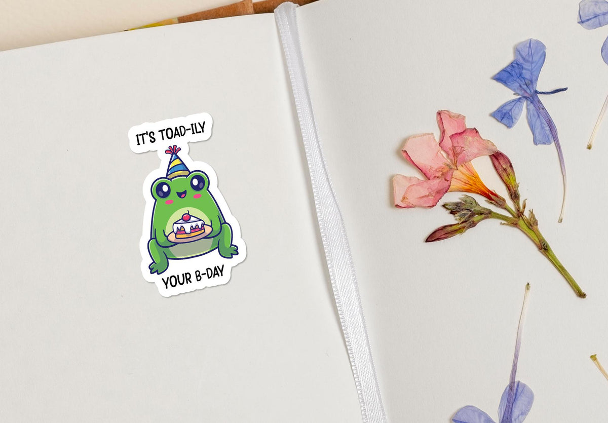 Toad-ily Your B-Day sticker – view 4
