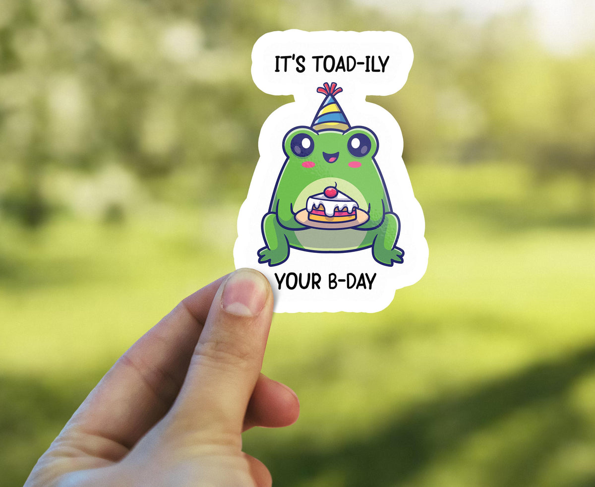 Toad-ily Your B-Day sticker – view 3