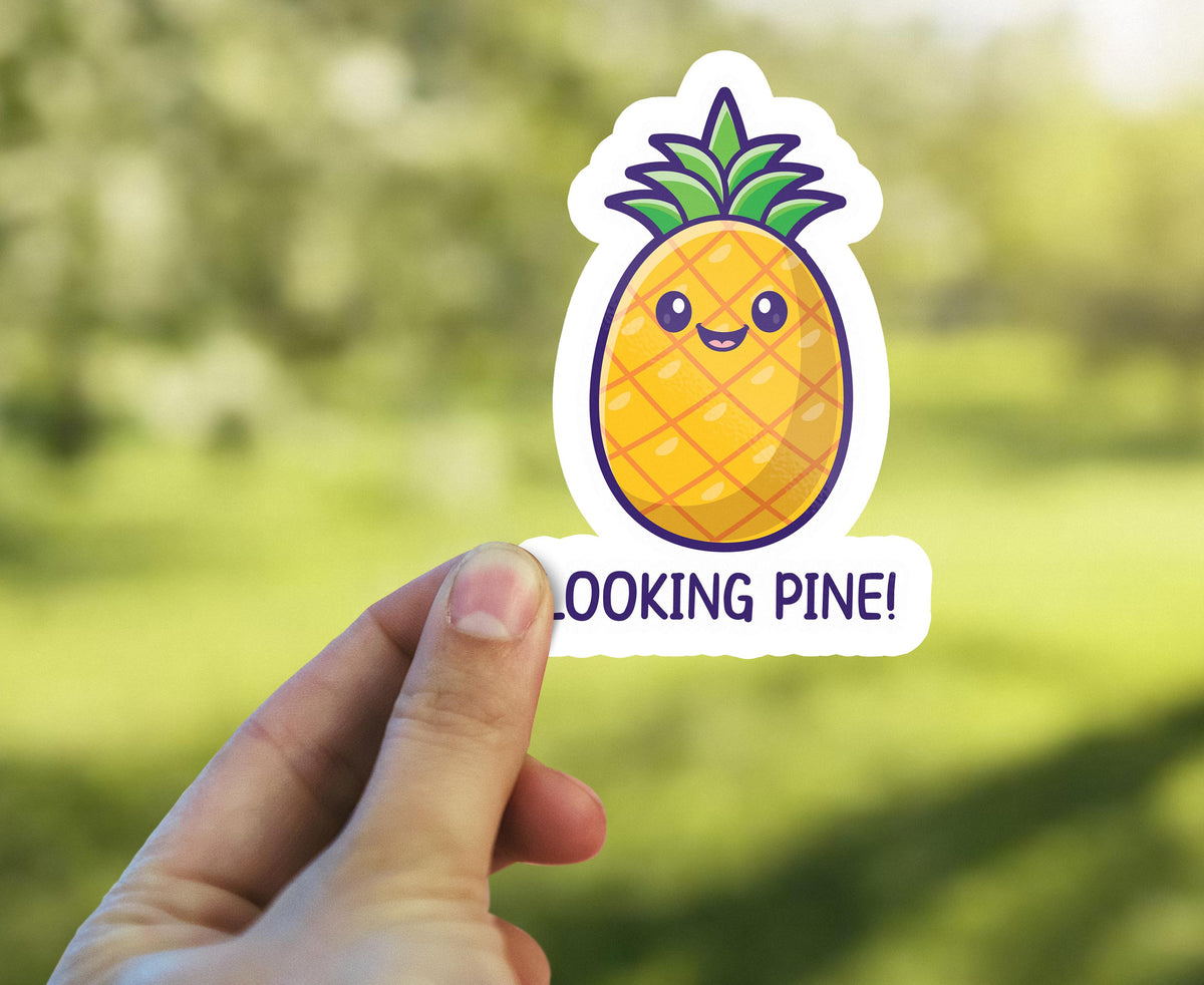 Looking Pine sticker, tropical fun – view 4