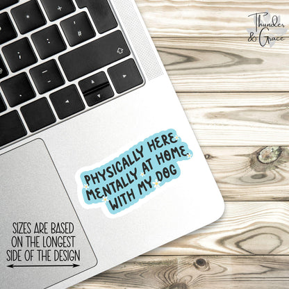 Physically Here sticker – view 2