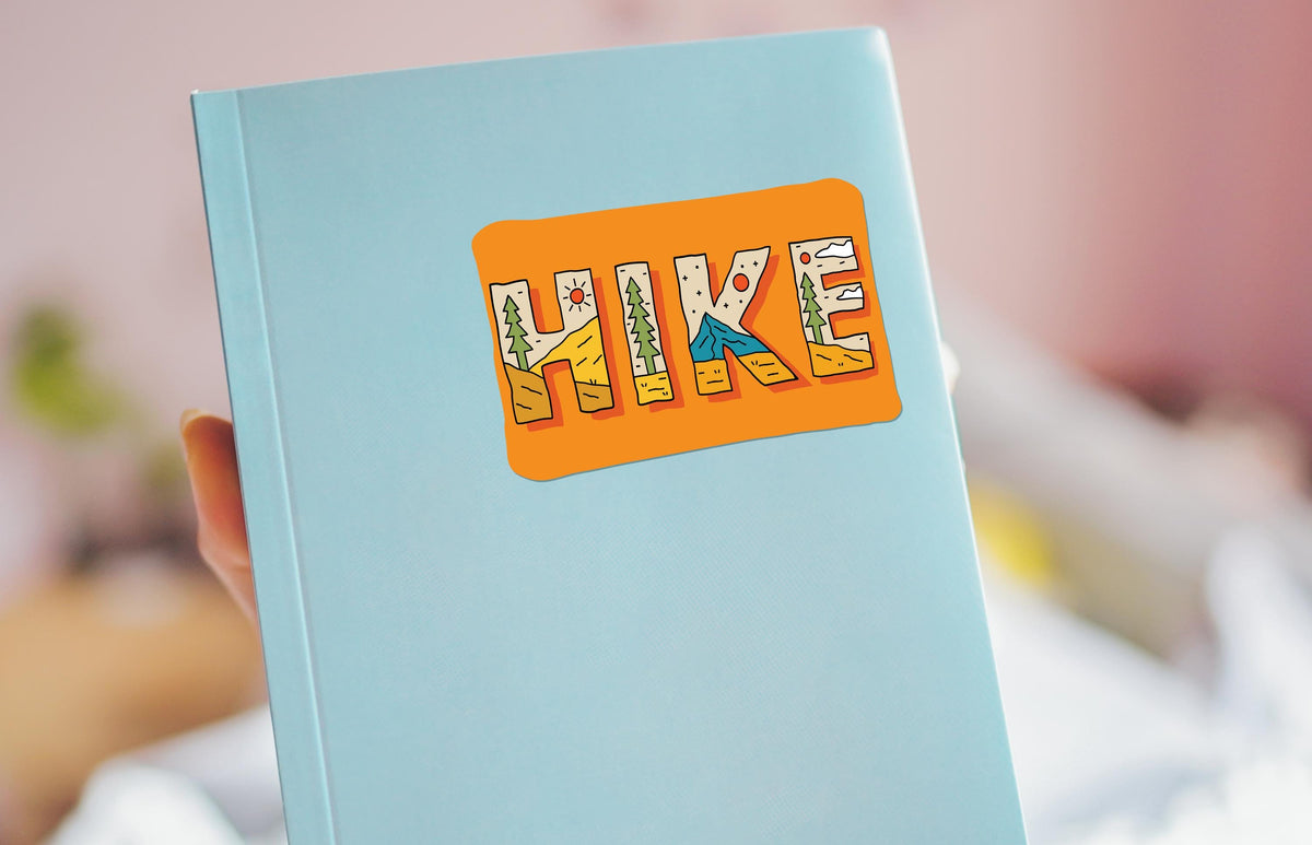 Hike sticker, landscape window design – view 4