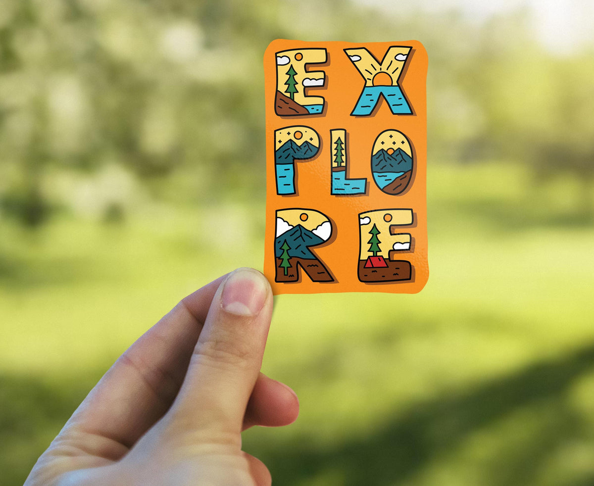 Explore sticker, adventure design – view 3