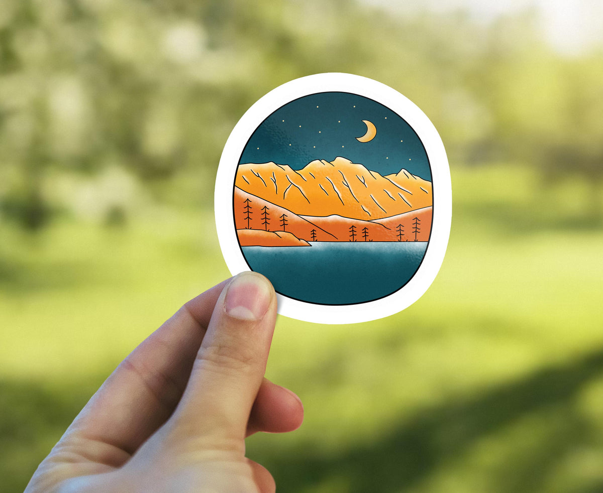 Beautiful Gradient Camping Nature sticker – view 3