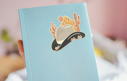 Cowboy Hat Desert Scene sticker – view 4