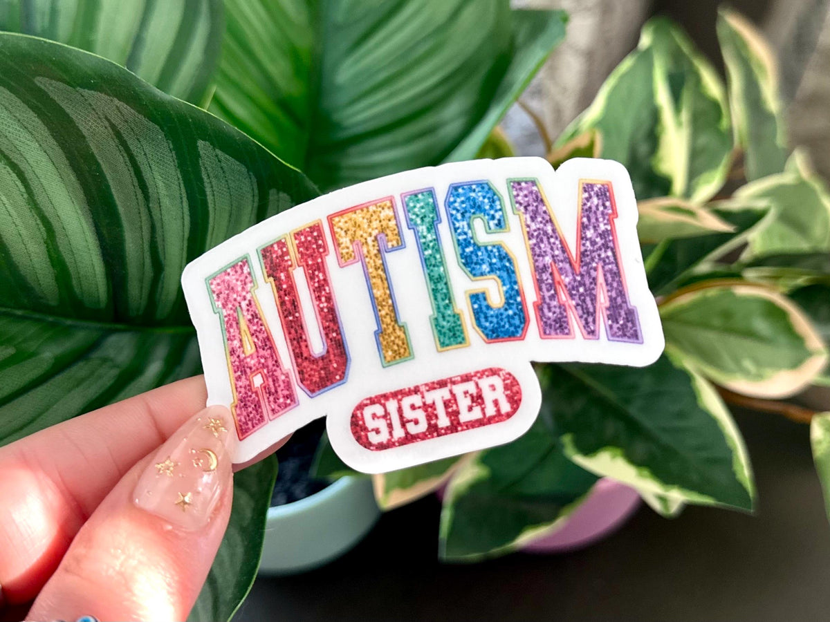Autism Sister sticker, autism awareness