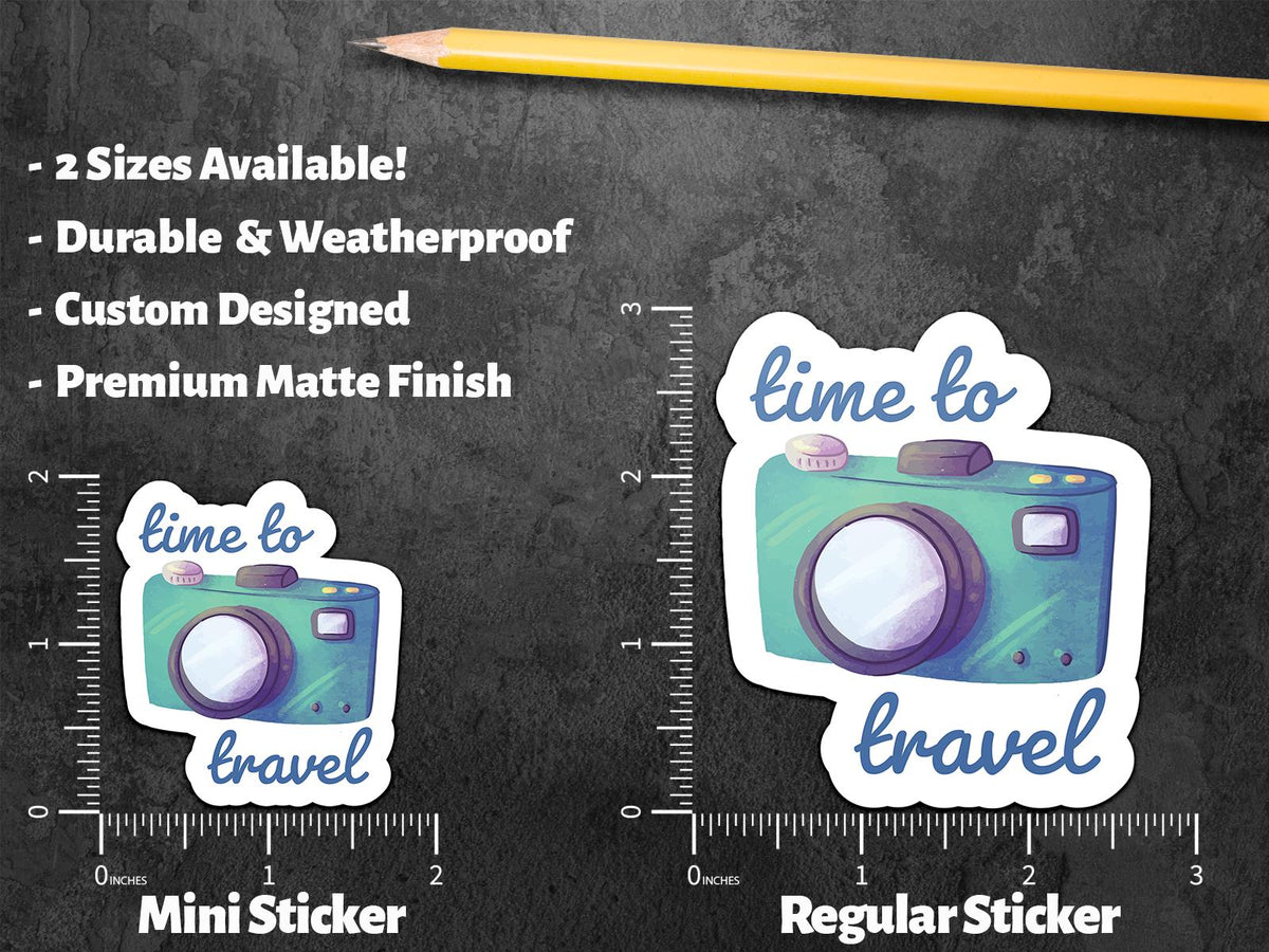 Time to Travel sticker, adventure awaits – view 2