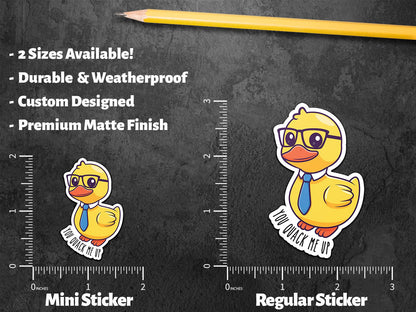 You Quack Me Up sticker, crack me up" pun – view 2