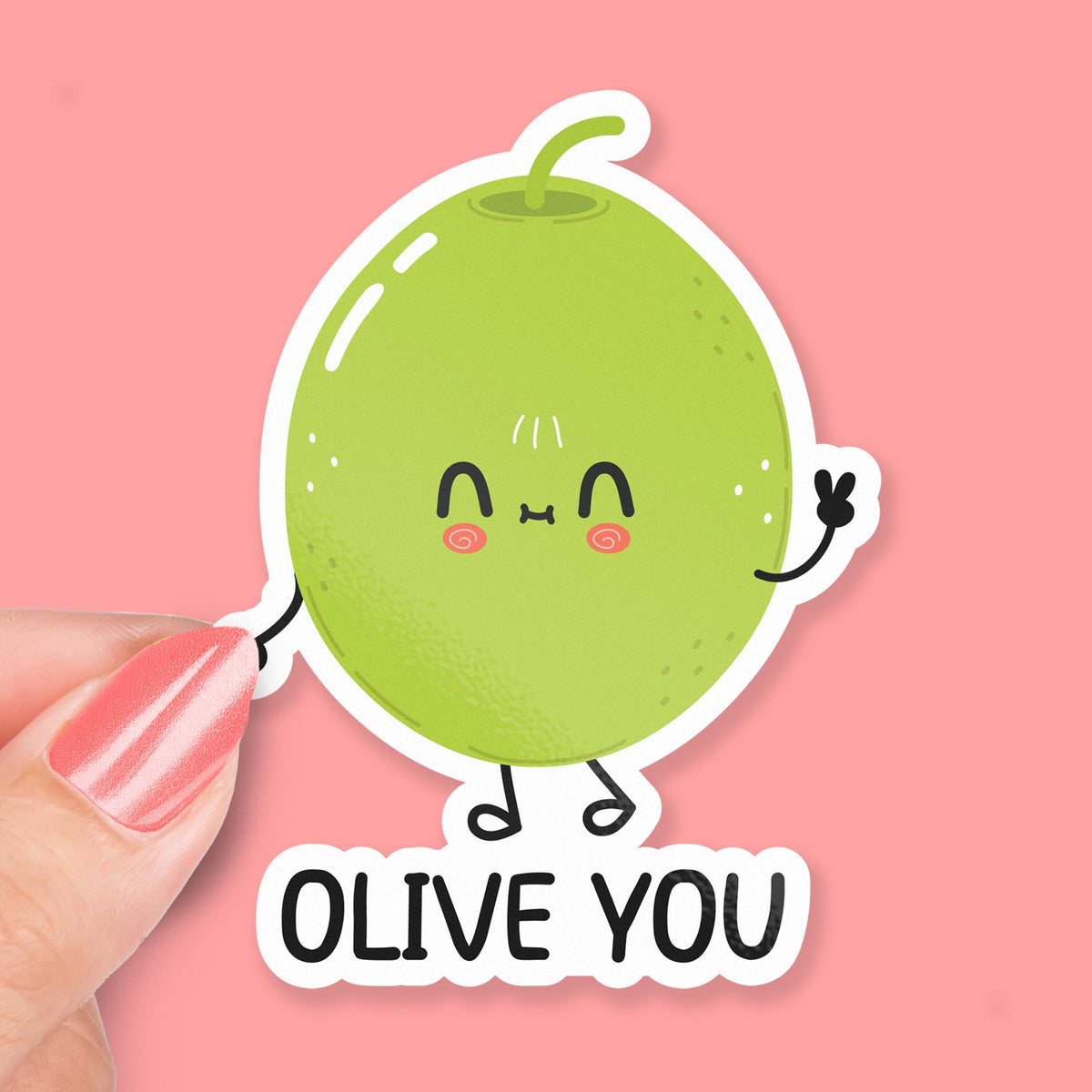 Olive You sticker, i love you