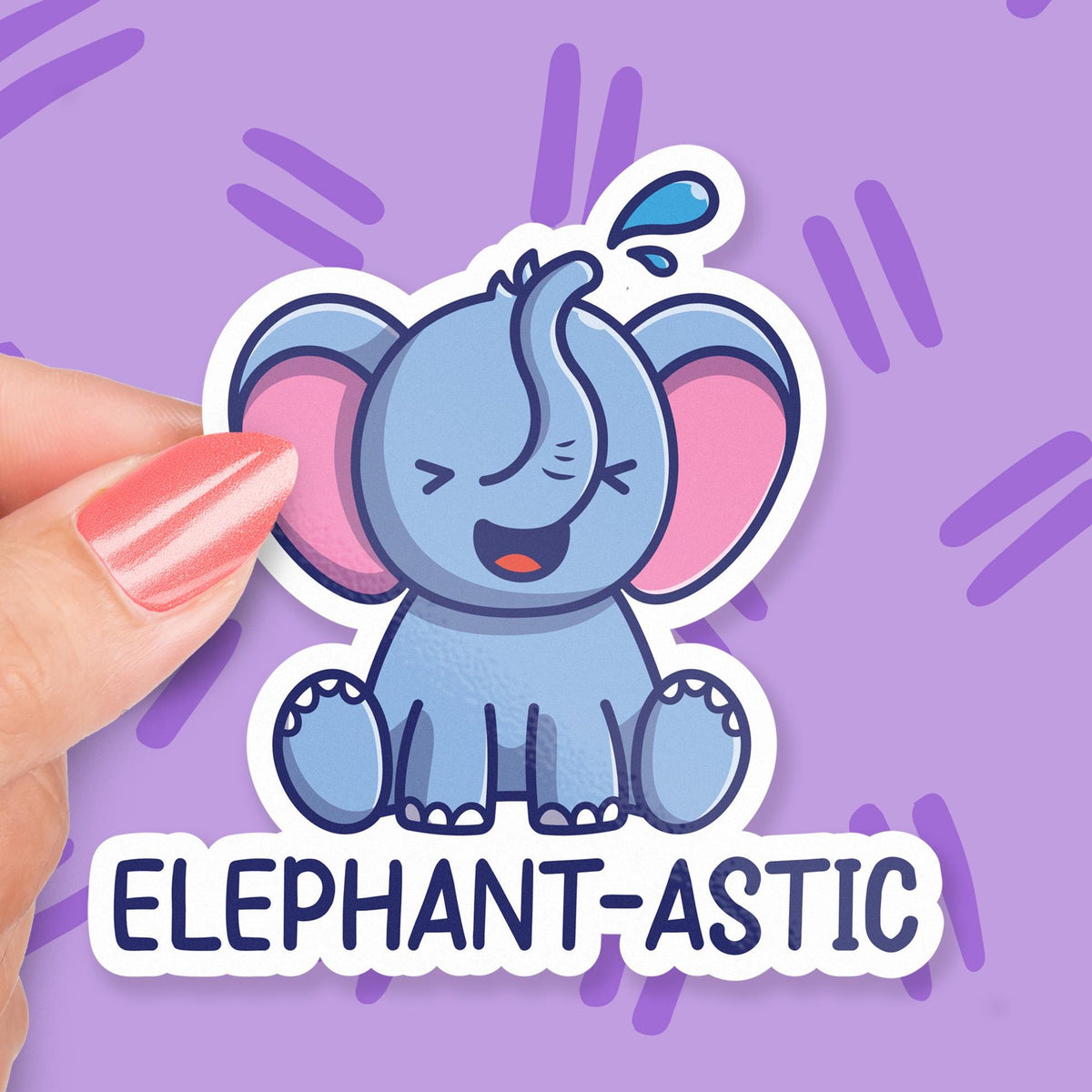 Ele-phantastic sticker