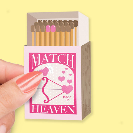 Match Made in Heaven sticker, love pun