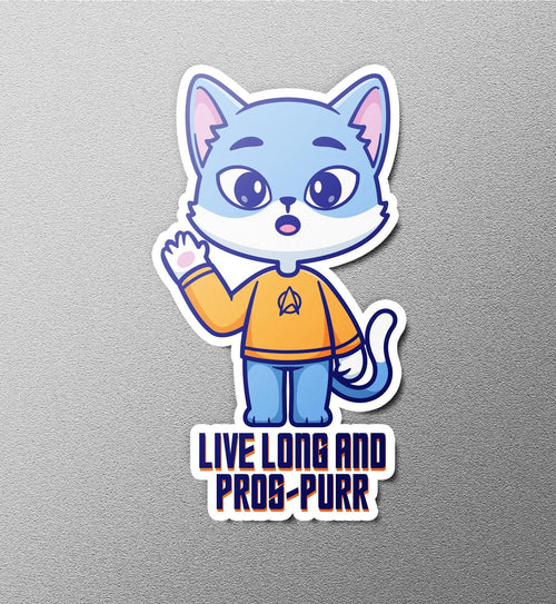 Live Long and Prosper (Prospurr) sticker, star fans