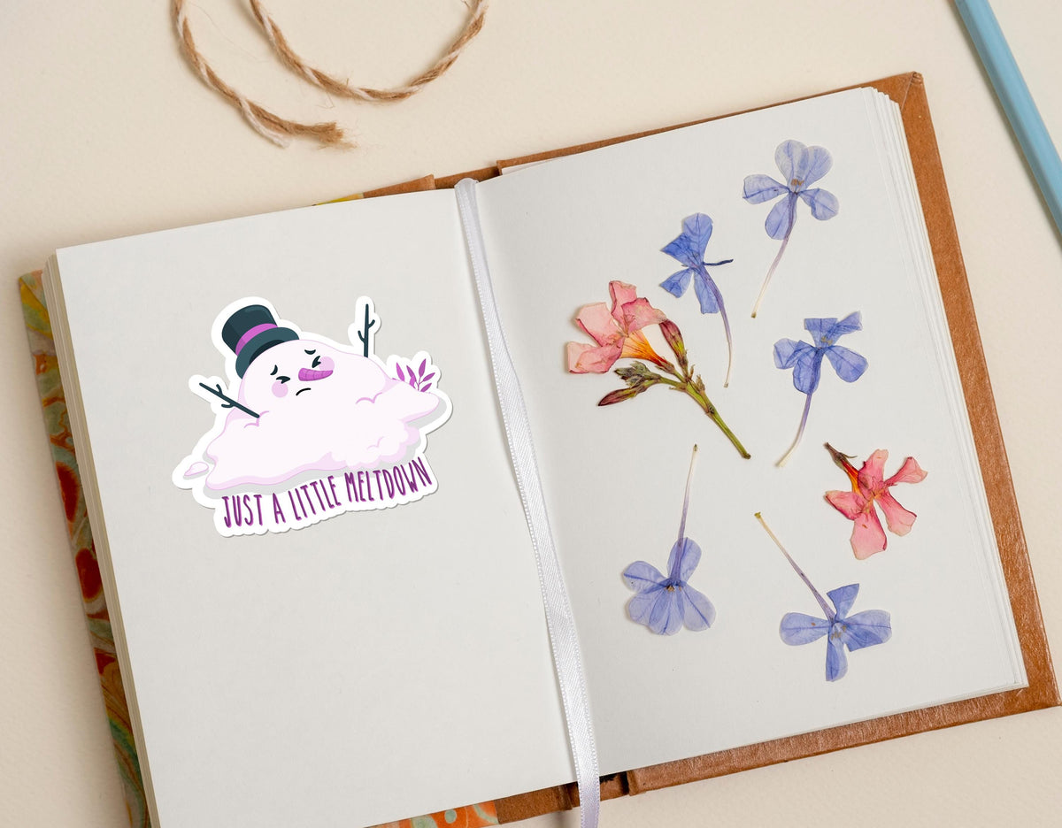 Melting Snowman sticker – view 4