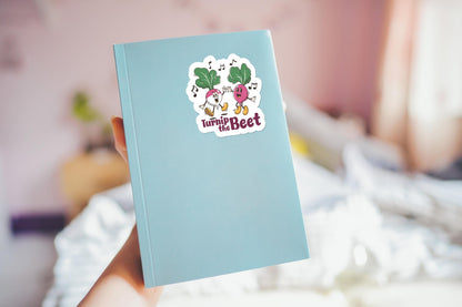 Turnip the Beet sticker, funny music pun – view 4