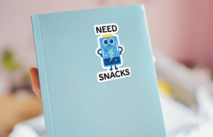 Need Snacks sticker, snack humor – view 3