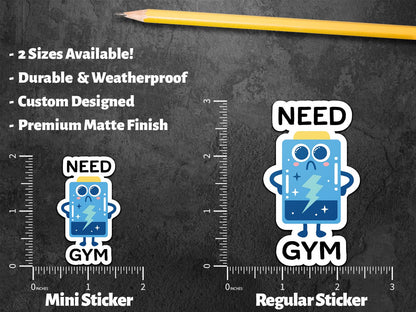 Need Gym sticker, fitness humor – view 2