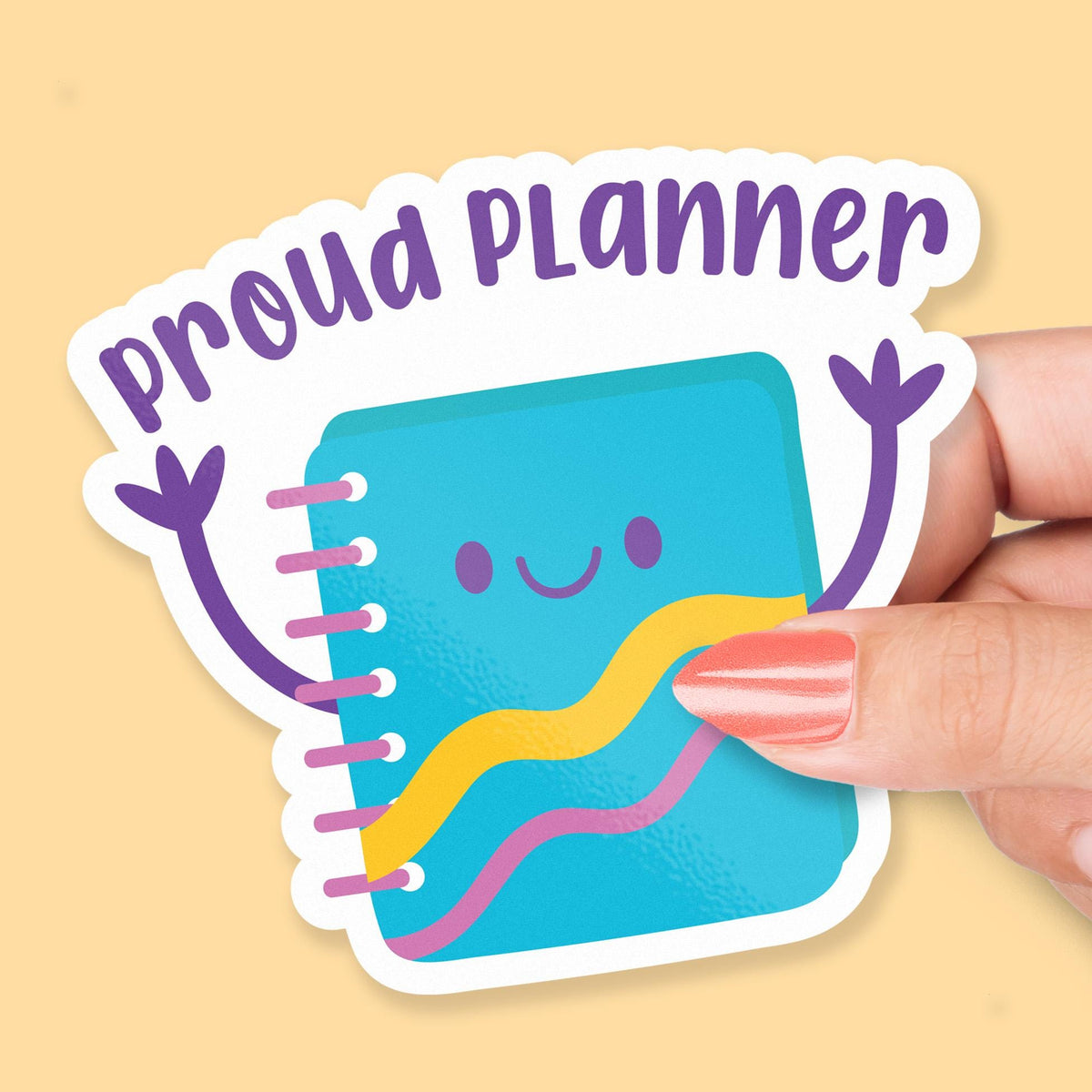 Proud Planner sticker, planning humor