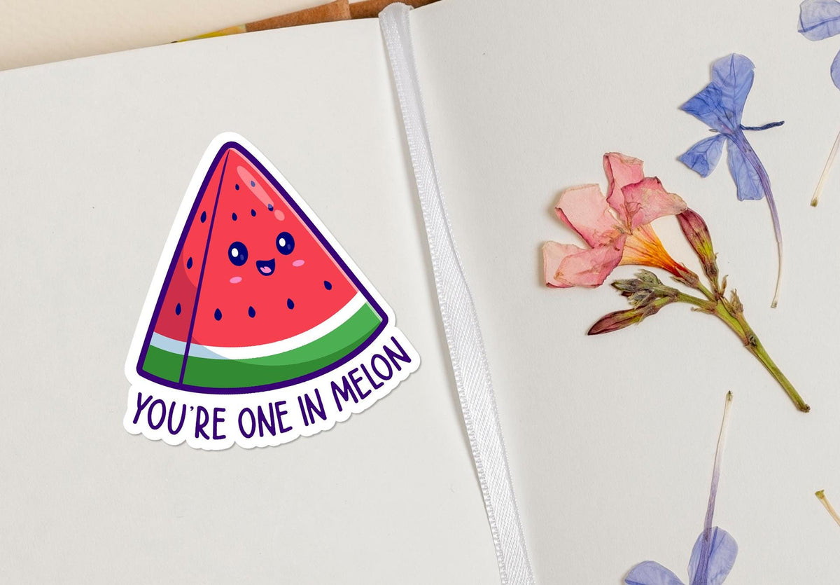 You're One in a Melon sticker, one in a million – view 4