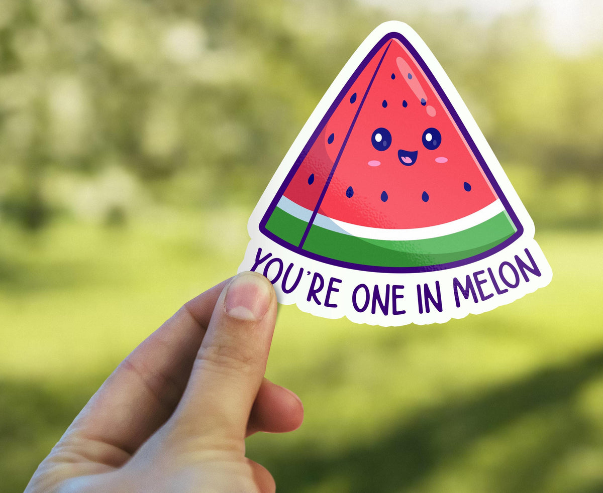 You're One in a Melon sticker, one in a million – view 3