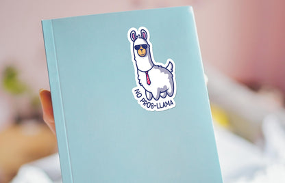 No Prob-llama sticker, fun llama pun – view 4