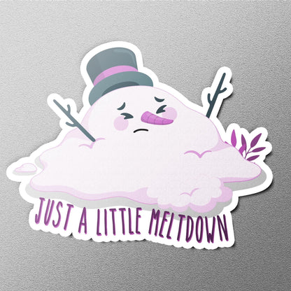 Melting Snowman sticker
